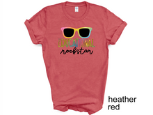 Load image into Gallery viewer, Educational Rock Star T-shirt. Teachers appreciation gifts. Teaching.