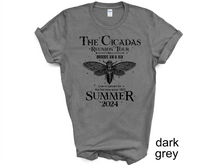 Load image into Gallery viewer, The Cicadas Shirt 2024 Cicada Reunion Tee Funny Cicada Concert T-shirt, Bug Humor Goblincore Insect, Tee Shirts Nature Lover Gift