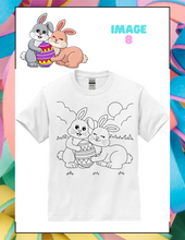 Load image into Gallery viewer, Easter Kids Coloring Shirt, Coloring T-shirt with markers, Kids paint your own shirt