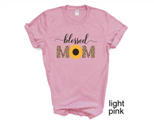 Load image into Gallery viewer, Blessed Mom tshirt, Mother's Day tshirt, Momlife, Blessed, Mother's Day gifts,