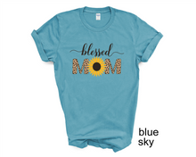 Load image into Gallery viewer, Blessed Mom tshirt, Mother's Day tshirt, Momlife, Blessed, Mother's Day gifts,