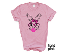 Load image into Gallery viewer, Bubblegum Easter Bunny tshirt, Easter tshirts, Bubblegum, Easter Bunny, Cute bunny,
