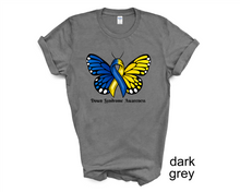 Load image into Gallery viewer, Down Syndrome Awareness tshirt, Down Syndrome butterfly, Unisex tshirts,
