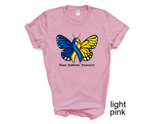 Load image into Gallery viewer, Down Syndrome Awareness tshirt, Down Syndrome butterfly, Unisex tshirts,