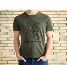 Load image into Gallery viewer, Enjoy the Journey tshirt, Nature trail shirt, Life Journey t shirt, Nature Lover's tshirt, Hiking, Love Life, Youth and adults sizes, Unisex