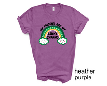 Load image into Gallery viewer, My Students Are My Lucky Charms tshirt, Teacher tshirts, St Patrick's Day tshirt, St Patty's Day, Teacher's gifts, Unisex tshirts