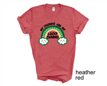 Load image into Gallery viewer, My Students Are My Lucky Charms tshirt, Teacher tshirts, St Patrick's Day tshirt, St Patty's Day, Teacher's gifts, Unisex tshirts