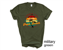 Load image into Gallery viewer, Summertime Palm Beach Florida, Surfing Vibes, Summer Vacation tshirt, Florida,