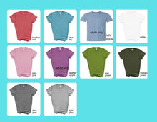 Load image into Gallery viewer, Back to School tshirt. First grade teacher tshirt. Hello First grade. Teachers tshirt.