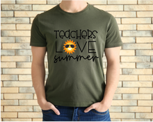 Load image into Gallery viewer, Teachers Love Summer tshirt, End of School Year tshirt, Teacher's tshirts,