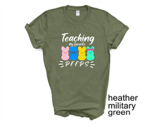 Load image into Gallery viewer, Teaching My Favorite Peeps tshirt, Easter tshirts, Easter Teacher tshirts, Easter,