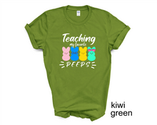 Load image into Gallery viewer, Teaching My Favorite Peeps tshirt, Easter tshirts, Easter Teacher tshirts, Easter,