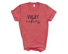 Load image into Gallery viewer, Vacay Vibes tshirt. Matching vacation tshirts. Family matching tshirts.