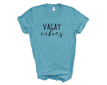 Load image into Gallery viewer, Vacay Vibes tshirt. Matching vacation tshirts. Family matching tshirts.