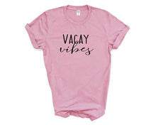 Load image into Gallery viewer, Vacay Vibes tshirt. Matching vacation tshirts. Family matching tshirts.