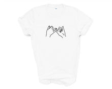Load image into Gallery viewer, Pinky Promise tshirt. Friendship tshirt. Love tshirt. Promise tshirt.