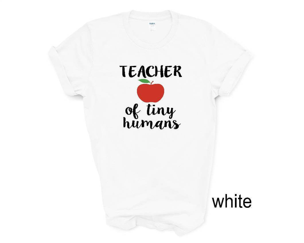 Teacher of Tiny Humans tshirt. Teacher life. School life. Teacher's gifts.