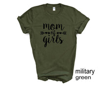 Load image into Gallery viewer, Mom of Girls tshirt. Mother's Day gifts. Mom life. Daughters.