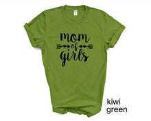 Load image into Gallery viewer, Mom of Girls tshirt. Mother's Day gifts. Mom life. Daughters.