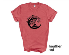Load image into Gallery viewer, Yoga Meditation tree tshirt. Yoga lover tshirt. Meditation. Yoga gifts.