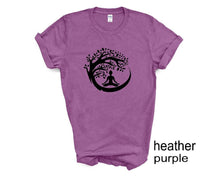 Load image into Gallery viewer, Yoga Meditation tree tshirt. Yoga lover tshirt. Meditation. Yoga gifts.