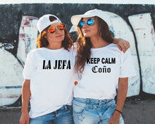 Load image into Gallery viewer, La Jefa tshirt. Boss Lady. Adult humor. The Boss. She's the boss.