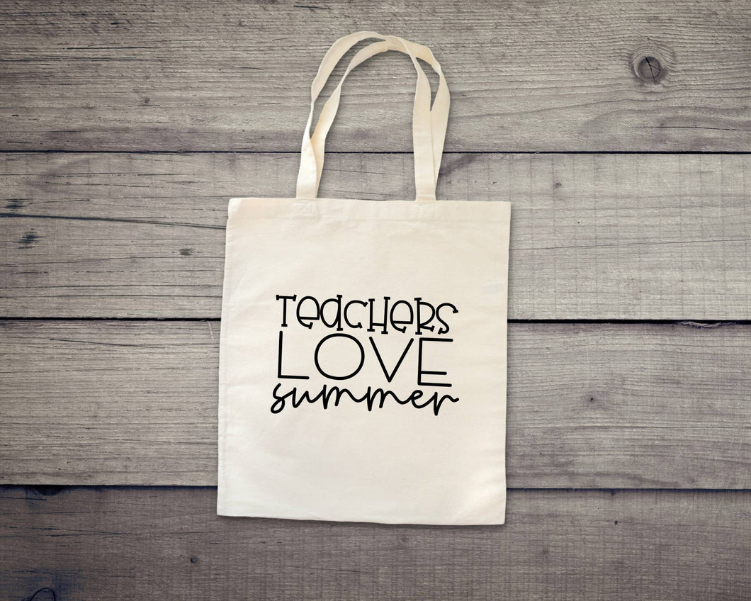 Teachers Love Reusable tote bag. 15