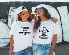 Load image into Gallery viewer, That's a Horrible Idea, What Time? Tshirt. Adult humor tshirt.