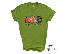 Load image into Gallery viewer, Love Fall y'all tshirt, Autumn shirt, Fall tshirt, Thanksgiving shirt,