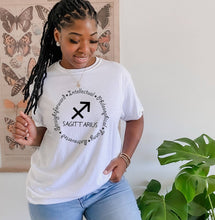 Load image into Gallery viewer, Sagittarius Zodiac Sign tshirt. Sa personality tshirt. Zodiac. Horoscope tshirt.