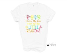 Load image into Gallery viewer, I Love My Job for All the Little Reasons tshirt, Teacher's shirt, Teacher's Appreciation gifts.
