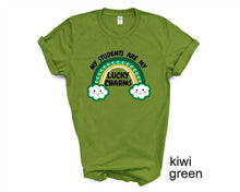 Load image into Gallery viewer, My Students Are My Lucky Charms tshirt, Teacher tshirts, St Patrick's Day tshirt, St Patty's Day, Teacher's gifts, Unisex tshirts