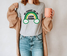 Load image into Gallery viewer, My Students Are My Lucky Charms tshirt, Teacher tshirts, St Patrick's Day tshirt, St Patty's Day, Teacher's gifts, Unisex tshirts