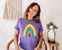 Load image into Gallery viewer, Personalized Teacher tshirt, Teacher Rainbow shirt, Paperclips, School Life, Teacher Life, Teacher gifts, Unisex tshirts