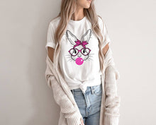 Load image into Gallery viewer, Bubblegum Easter Bunny tshirt, Easter tshirts, Bubblegum, Easter Bunny, Cute bunny,
