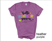 Load image into Gallery viewer, Hello Kindergarden tshirt, Back to School tshirt, Teacher's tshirt, Kindergarden tshirt,