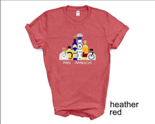 Load image into Gallery viewer, Mis Amigos tshirt, Drinking tshirt, Tequila tshirt, Tequila tshirt, Liquor bottles tshirt,