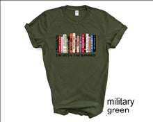 Load image into Gallery viewer, I'm With the Banned Books tshirt, Books, Freedom to Read tshirt, Book Lover tshirt, Social Justice tshirt, Florida Banned Books