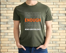Load image into Gallery viewer, Enough End Gun Violence tshirt, June 2nd National Gun Violence Awareness Day, Wear Orange Day tshirt, Vote tshirt, Ban Guns Not Books tshirt