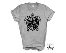 Load image into Gallery viewer, Puerto Rico turtle tshirt, Borinquen, Puerto Rico Tortuga tshirt, La Isla del Encanto tee, Boricua, Unisex t shirt, Adult and youth sizes