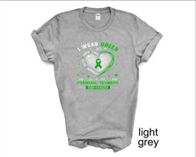 Load image into Gallery viewer, I Wear Green for Mental Health Awareness tshirt, May is Mental Health Awareness Month, Mental Health tshirt, It's Okay Not to Be Okay