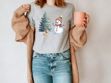 Load image into Gallery viewer, Christmas Snowman Shirt, Snowman Shirt gift, Christmas Party Shirt, Funny Christmas Gifts, Gift For Winter Lover, Merry Xmas Shirt
