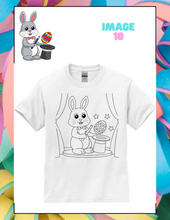Load image into Gallery viewer, Easter Kids Coloring Shirt, Coloring T-shirt with markers, Kids paint your own shirt
