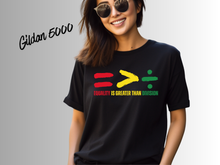 Load image into Gallery viewer, Equality Is Greater Than Division Goose Shirt | Inclusive Message Tee | Equality Graphic T-Shirt | Funny Goose Activist Shirt | Unity Statement Tee | Social Awareness Gift
