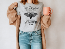 Load image into Gallery viewer, The Cicadas Shirt 2024 Cicada Reunion Tee Funny Cicada Concert T-shirt, Bug Humor Goblincore Insect, Tee Shirts Nature Lover Gift
