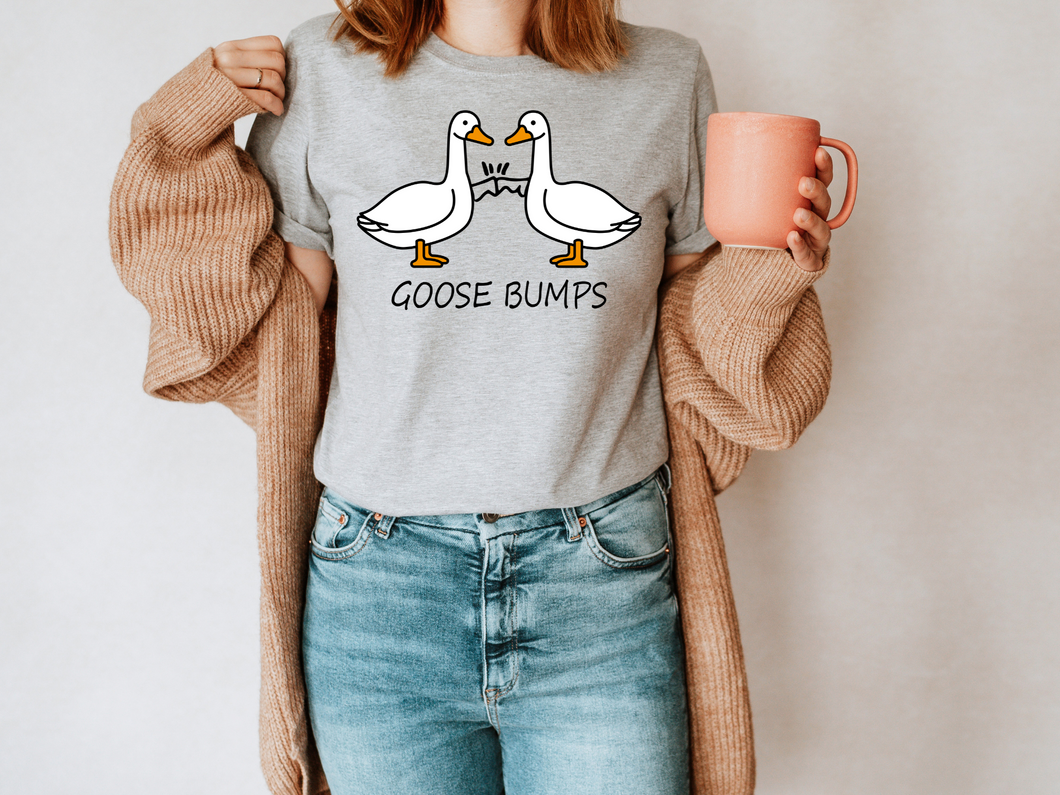 Goose Bump T-shirt, Gift For Goose Lover, Women Shirt, Cute Gift Shirt, Goose