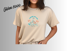 Load image into Gallery viewer, Sunshine and Surf Goose Shirt | Funny Beach Goose Tee | Summer Vacation Shirt | Coastal Goose Graphic Tee | Cute Surfing Bird Shirt | Beach Lover Gift
