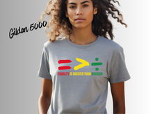 Load image into Gallery viewer, Equality Is Greater Than Division Goose Shirt | Inclusive Message Tee | Equality Graphic T-Shirt | Funny Goose Activist Shirt | Unity Statement Tee | Social Awareness Gift
