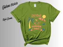 Load image into Gallery viewer, Certified Summer Vibes Goose Shirt | Funny Summer Goose Tee | Beach Vacation T-Shirt | Cute Goose Graphic Shirt | Coastal Summer Outfit | Sunshine Vibes Tee
