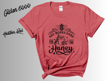 Load image into Gallery viewer, Idgie's Wild Honey Co. T-Shirt | Vintage Southern Honey Tee | Cottagecore Graphic Shirt | Nature Lover Gift | Unisex Tee

